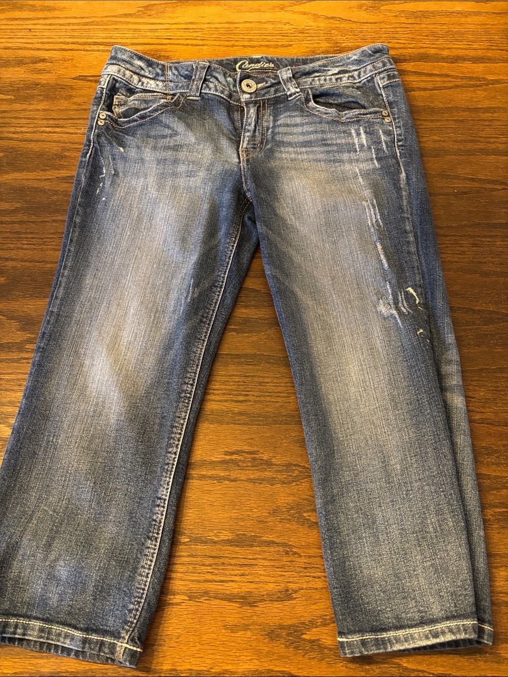 Candie's Women's Blue Wash Capri Jeans